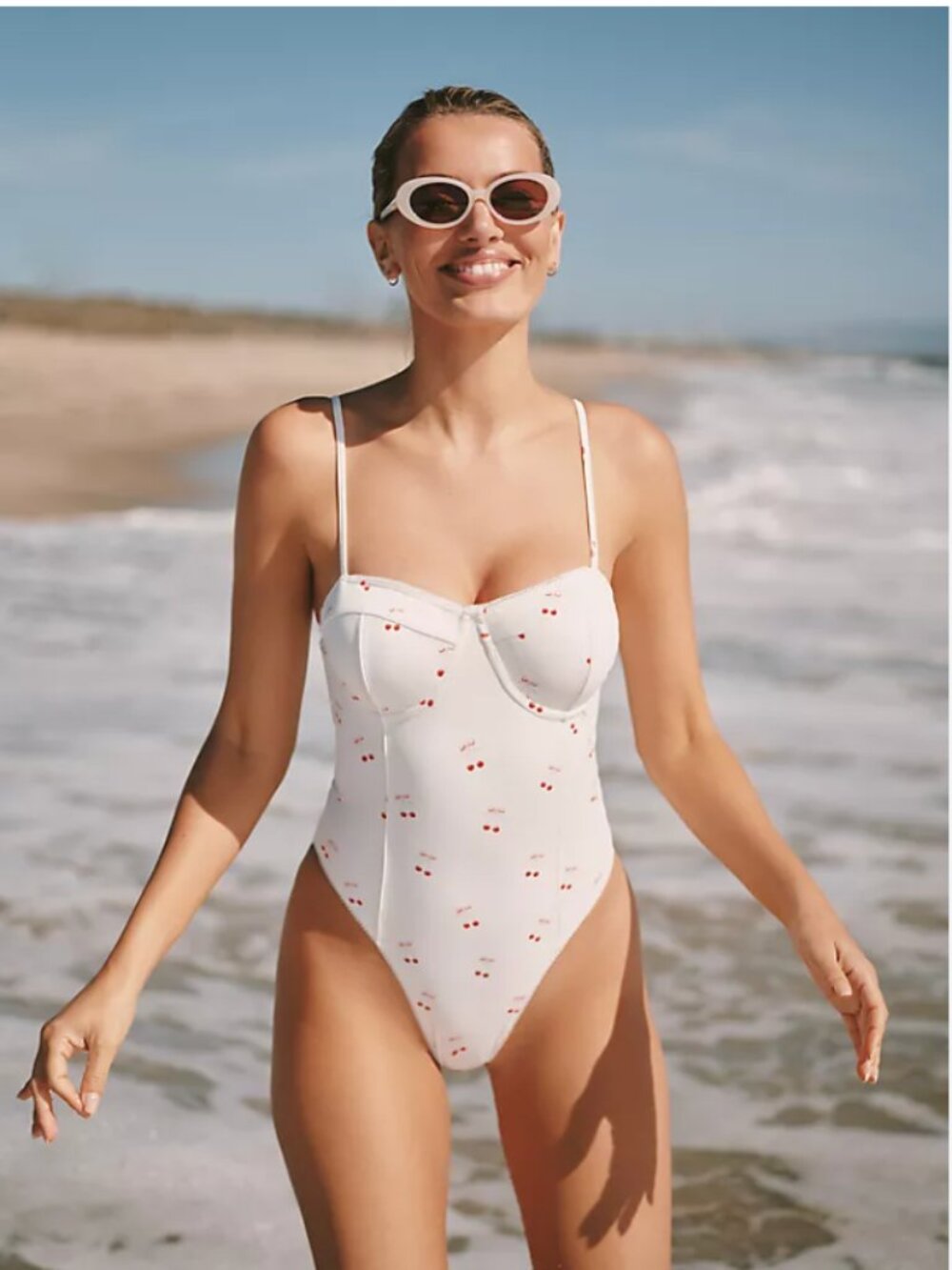 NWT LoveShackFancy Mina One-Piece Swimsuit Size Medium